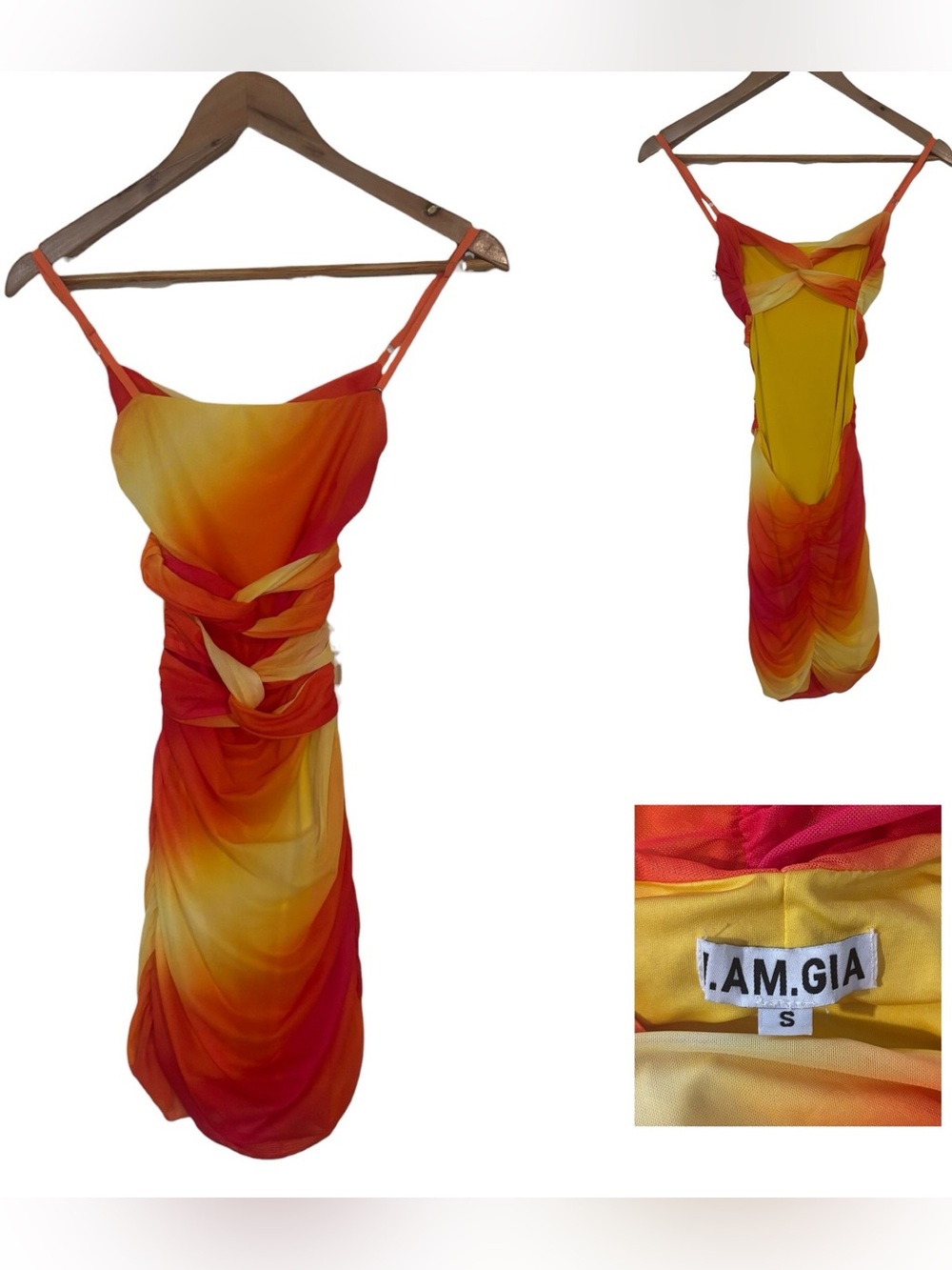 I.AM.GIA Sunset Hali Backless Mini Dress